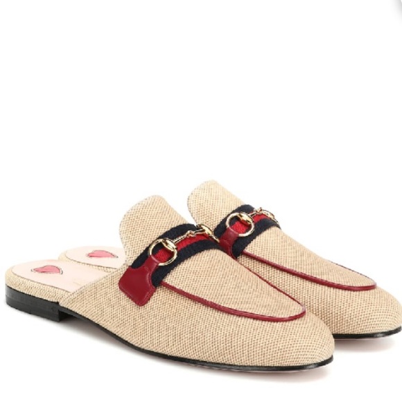 gucci princetown canvas